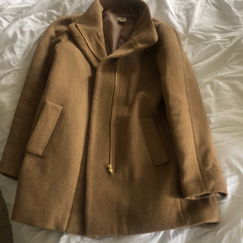 J crew camel city coat